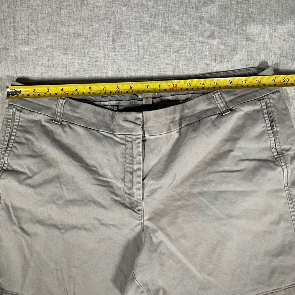 J.Crew Womens Gray Chino Shorts Size 18 Re-Imagined Stretch Cotton Twill 5 inch - Picture 3 of 11